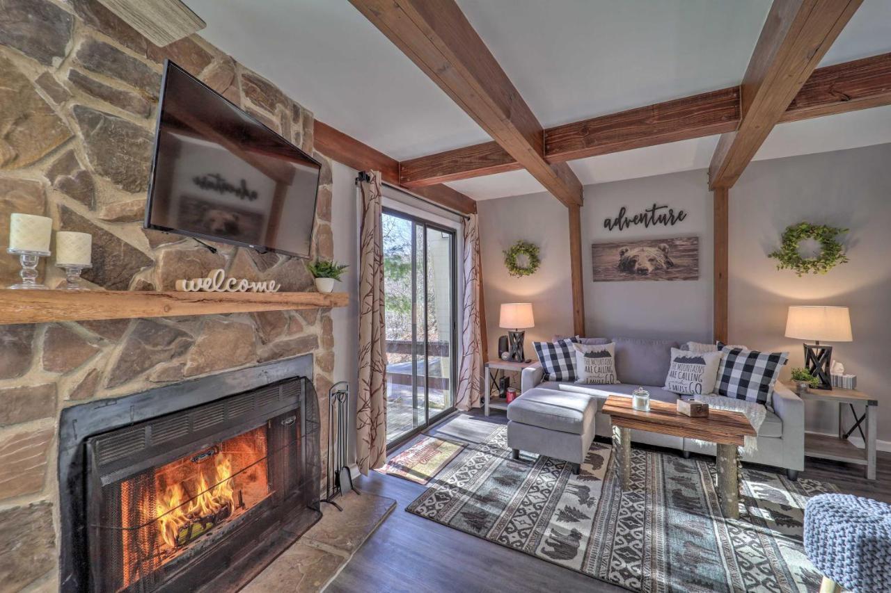 Banner Elk Mountain Retreat With Deck And Fireplace Esterno foto